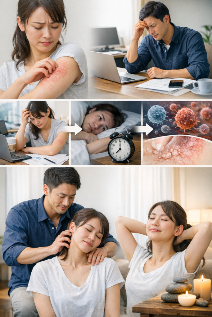 【アトピーの悪化とストレス】